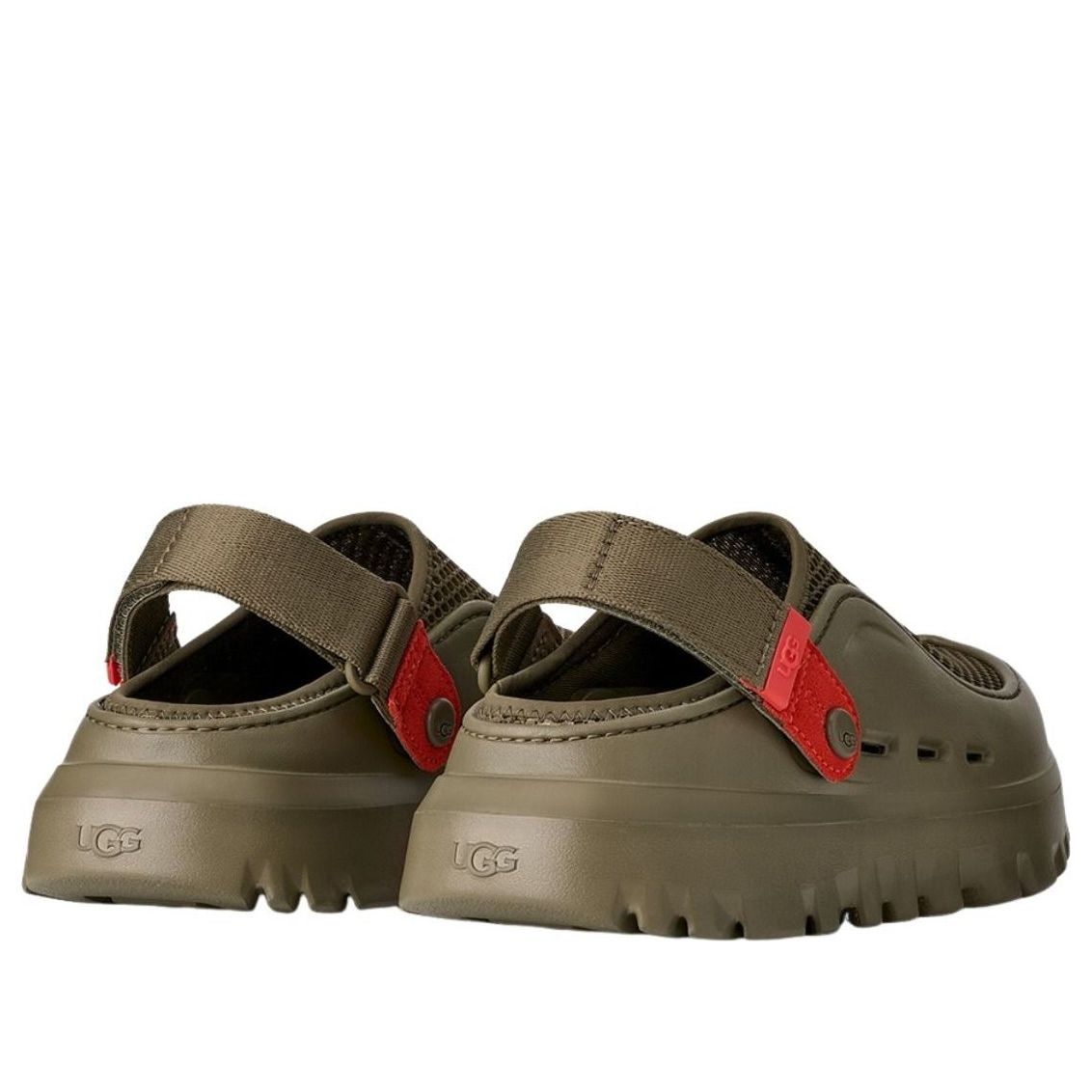 UGG PeakMod Breathe Mules 'Burnt Olive Red Pepper' 1175051-BVRD