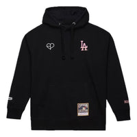 Mitchell & Ness x MLB Pullover Hoodie Los Angeles Dodgers BLACKPINK 'Black' 203285458-BLK