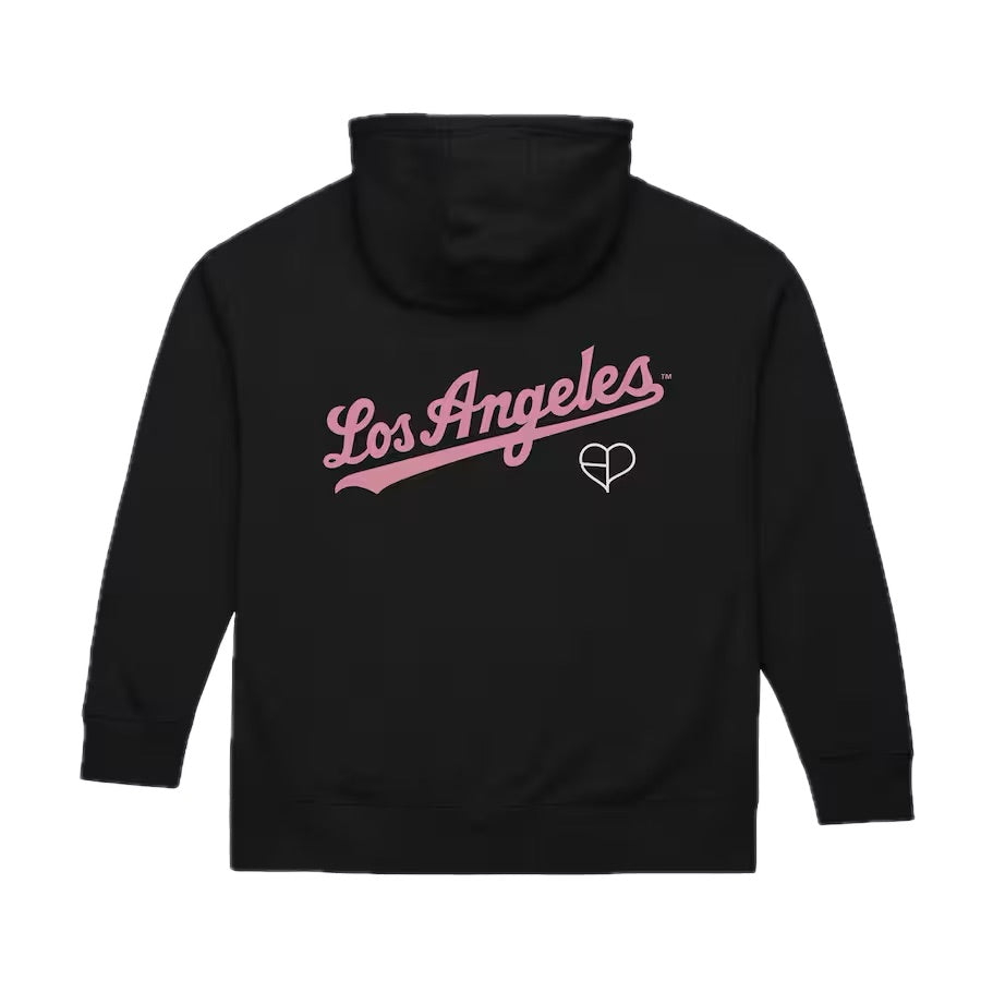 Mitchell & Ness x MLB Pullover Hoodie Los Angeles Dodgers BLACKPINK 'Black' 203285458-BLK