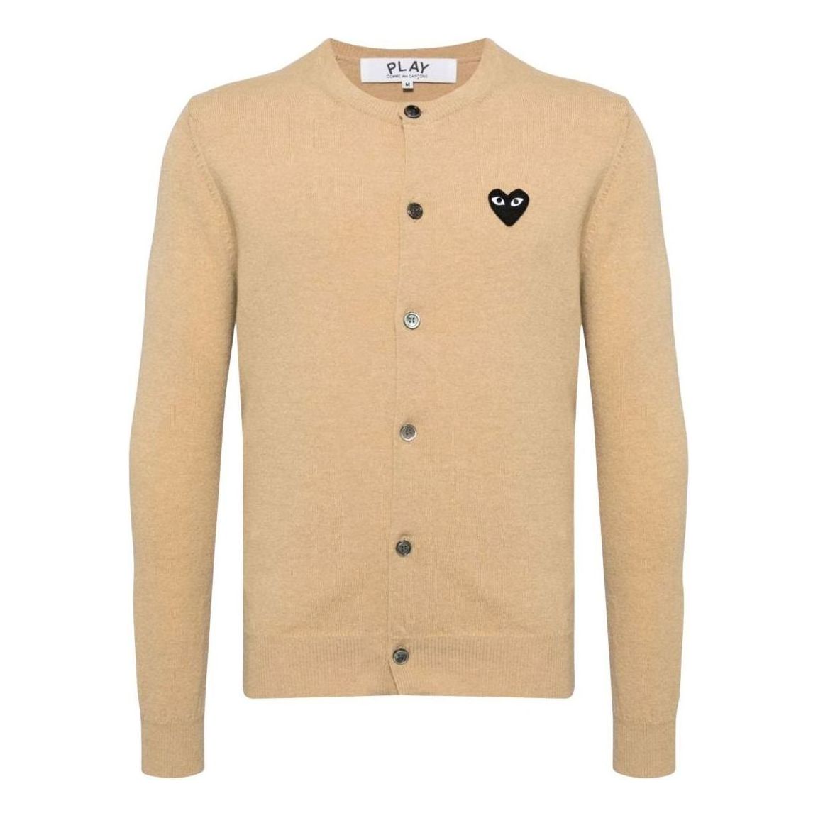 (WMNS) COMME des GARCONS PLAY FW25 Black Emblem Cardigan 'Beige' AX-N023-051-3