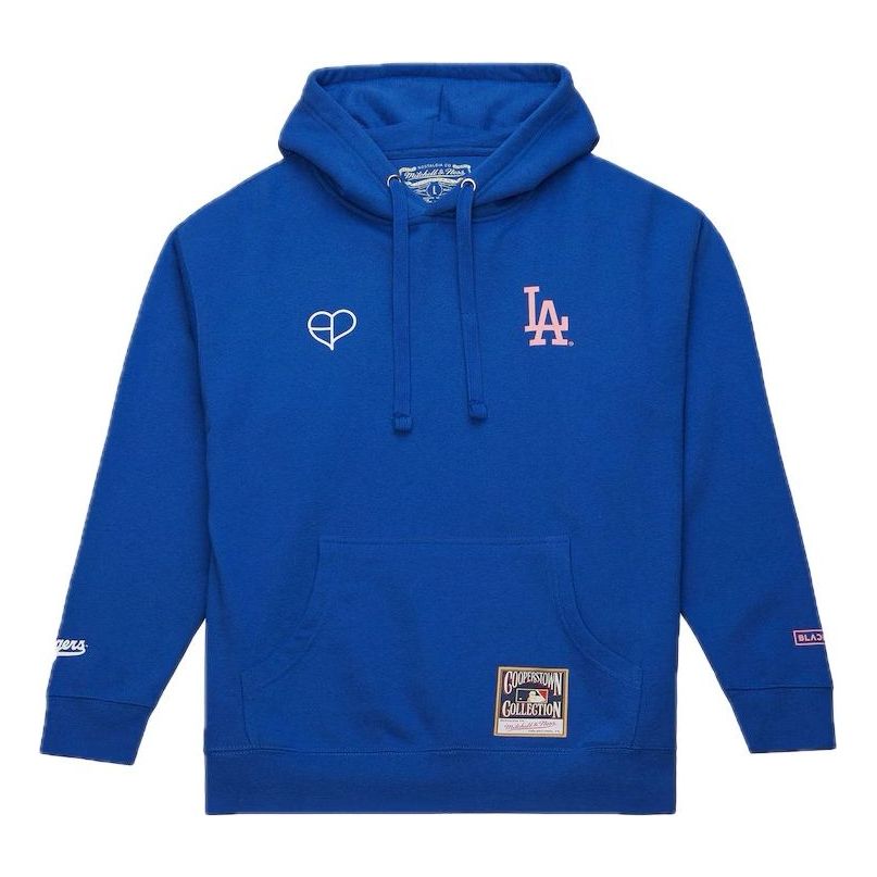 Mitchell & Ness x MLB Pullover Hoodie Los Angeles Dodgers BLACKPINK 'Royal' 203285458-RYL
