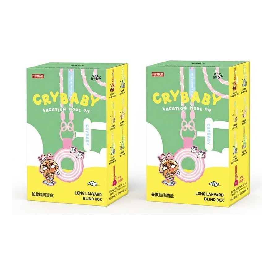 Pop Mart CRYBABY Vacation Mode On Series Long Lanyard Sealed Cases (2 Blind Boxes) PPMT-2510-0056-991652153