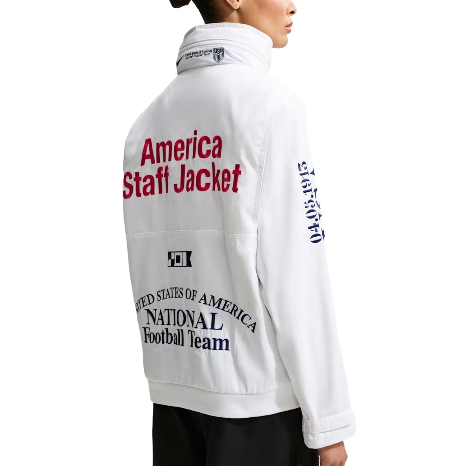 Nike x USA x V.A.A. Cryoshot Woven Staff Jacket 'White' II9805-100