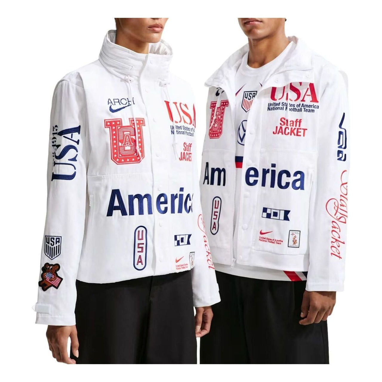 Nike x USA x V.A.A. Cryoshot Woven Staff Jacket 'White' II9805-100