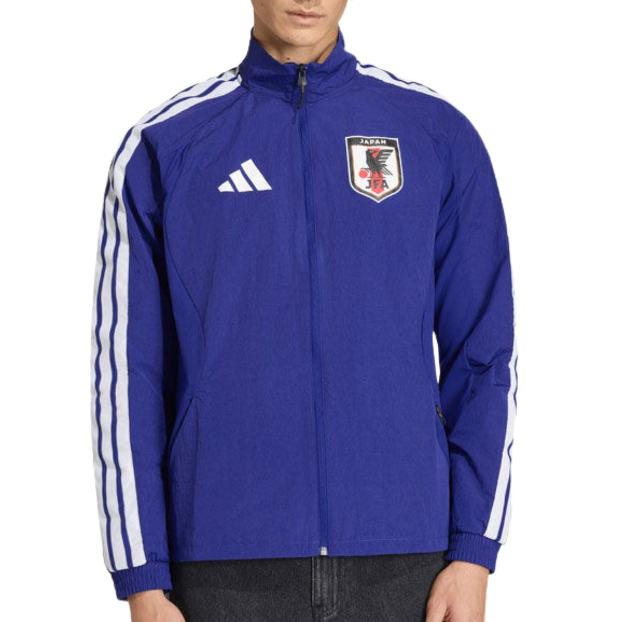 adidas Japan 2026 Anthem Jacket Asia Sizing 'Japan Blue' KA1518