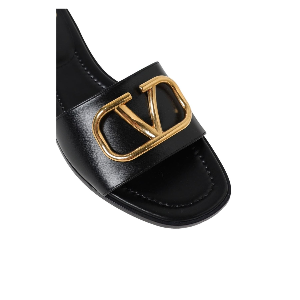 (WMNS) Valentino SS25 V Logo Signature Slippers 'Black' S0BD5DSH0NO