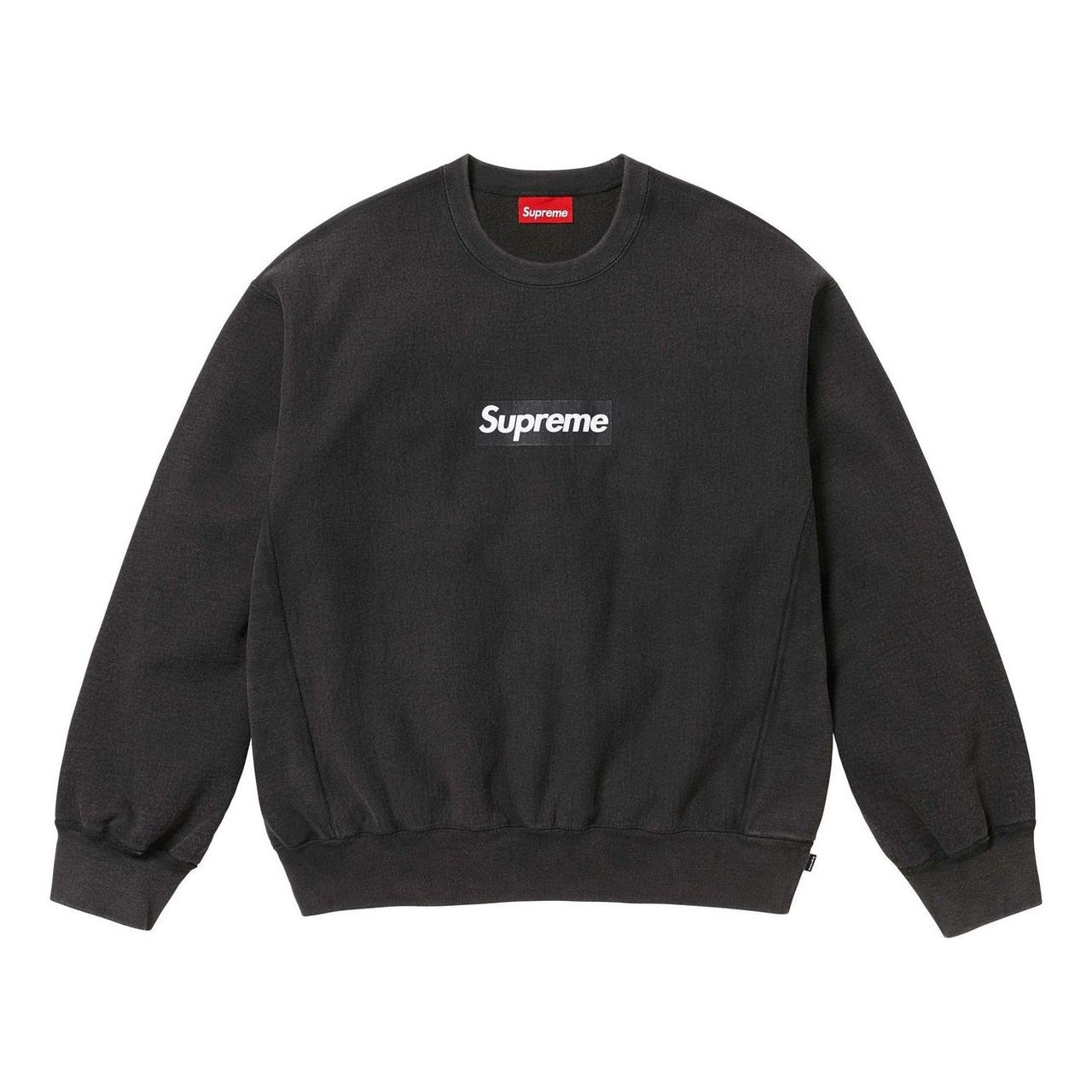 Supreme Washed Box Logo Crewneck 'Black' FW15SW6-BLACK