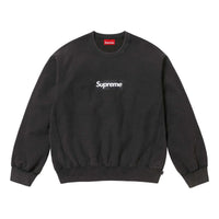 Supreme Washed Box Logo Crewneck 'Black' FW15SW6-BLACK