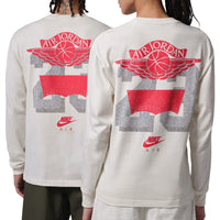 Air Jordan x Levi's Long Sleeve T-Shirt Asia Sizing 'Beige Red Grey' IM6730-110