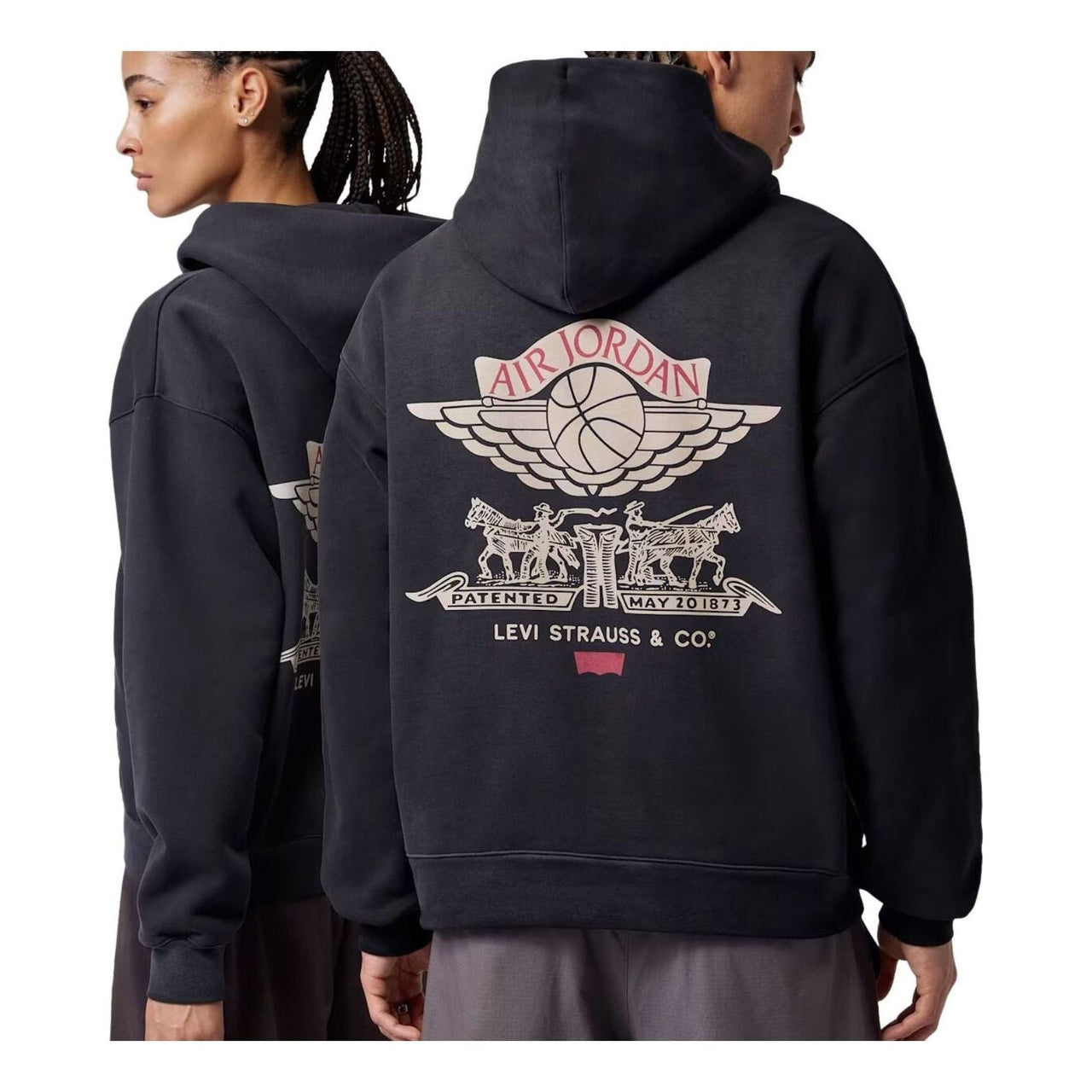 Air Jordan x Levi's Full-Zip Hoodie Asia Sizing 'Black' IM6735-010