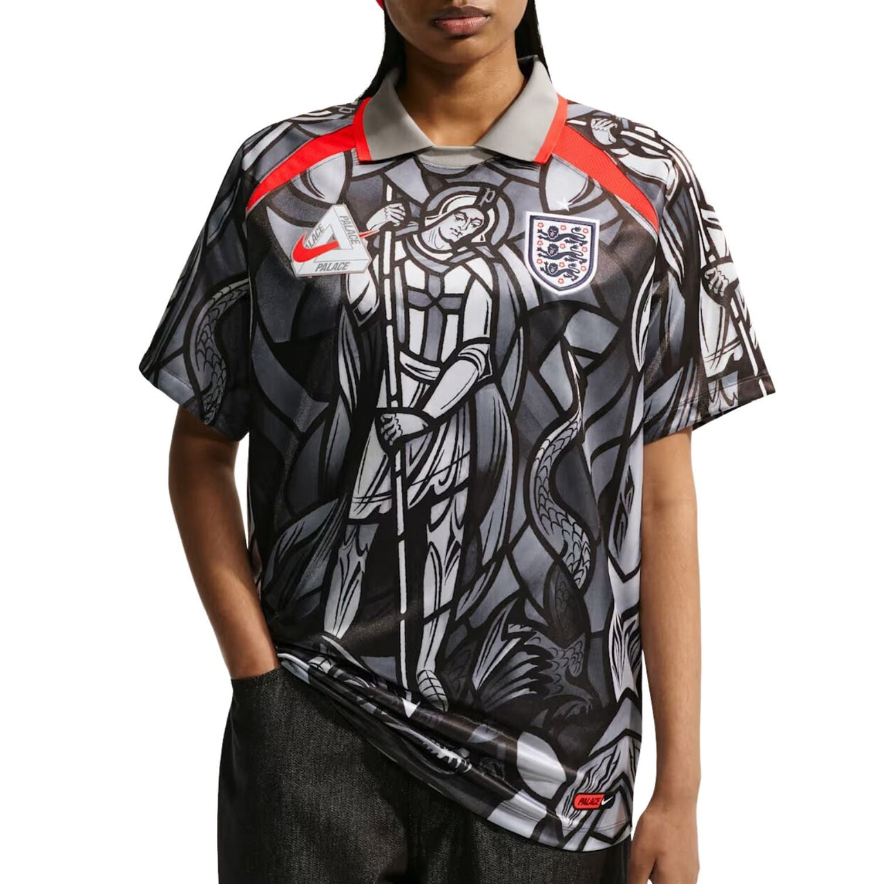 Nike x England x Palace Cryoshot Short Sleeved Jersey 'Grey' IM3198-052