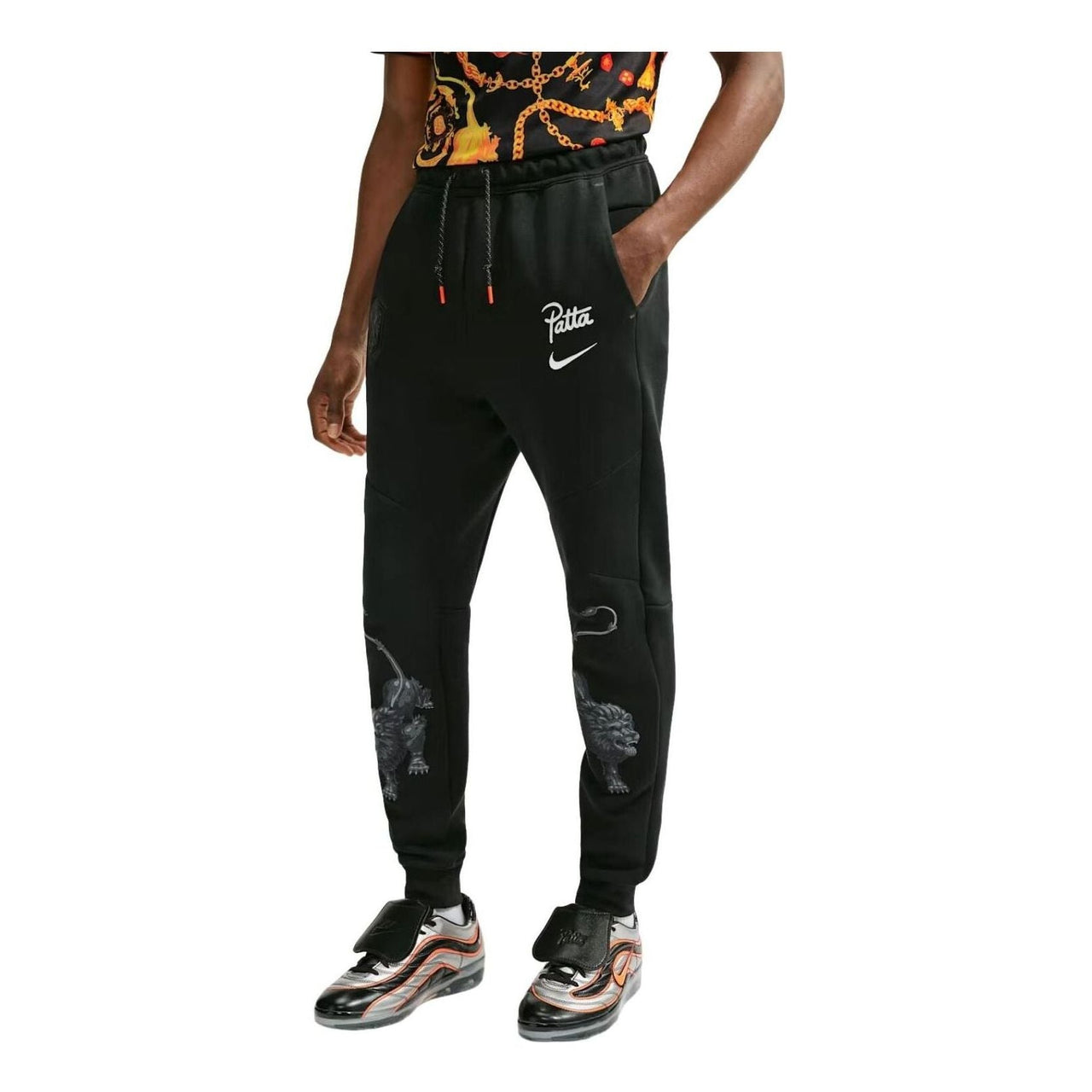 Nike x Netherlands x Patta Cryoshot Tech Fleece Joggers 'Black' IM3213-010