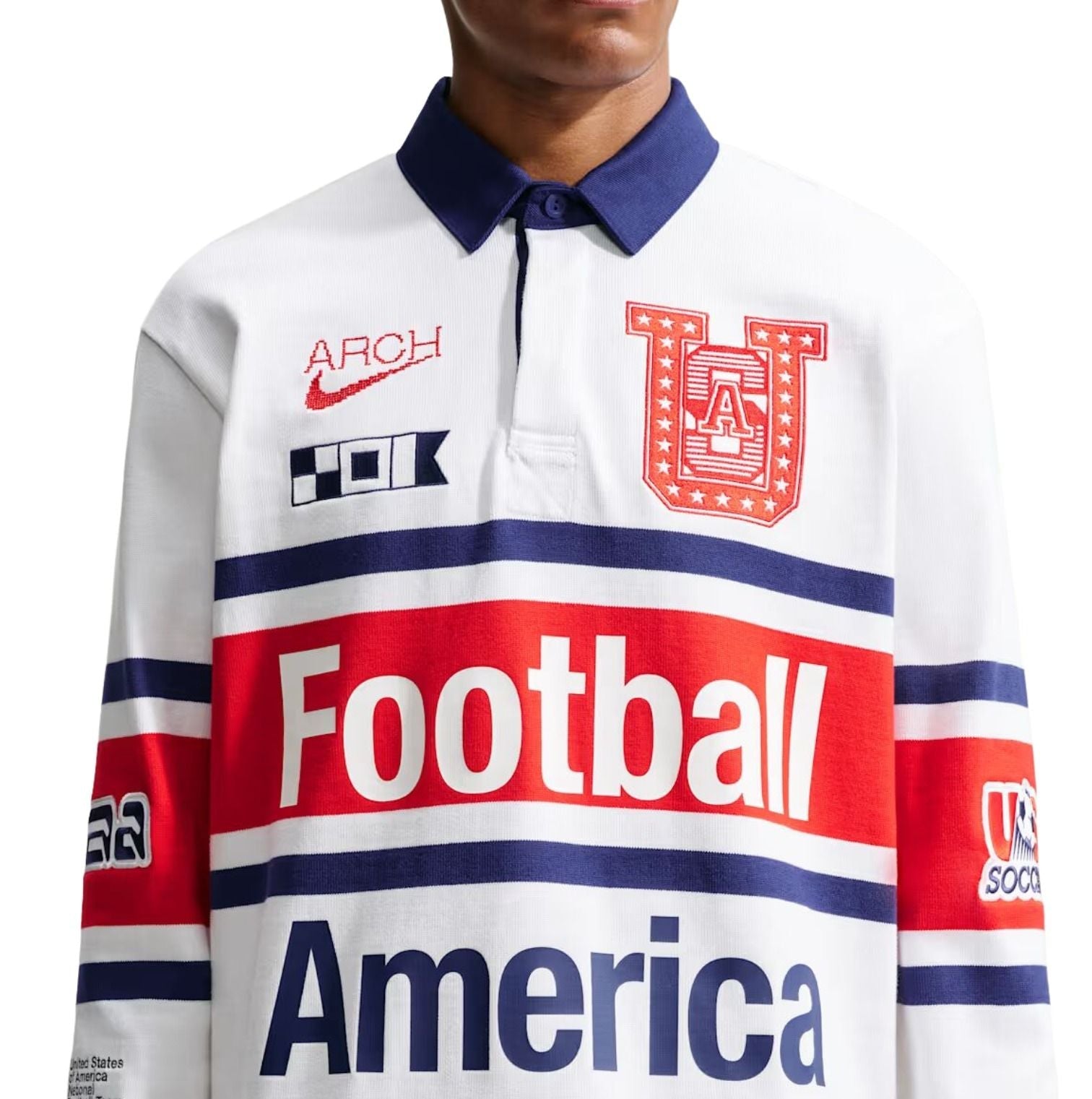Nike x USA x V.A.A. Cryoshot Long-Sleeve Rugby Top 'White' IM3227-100