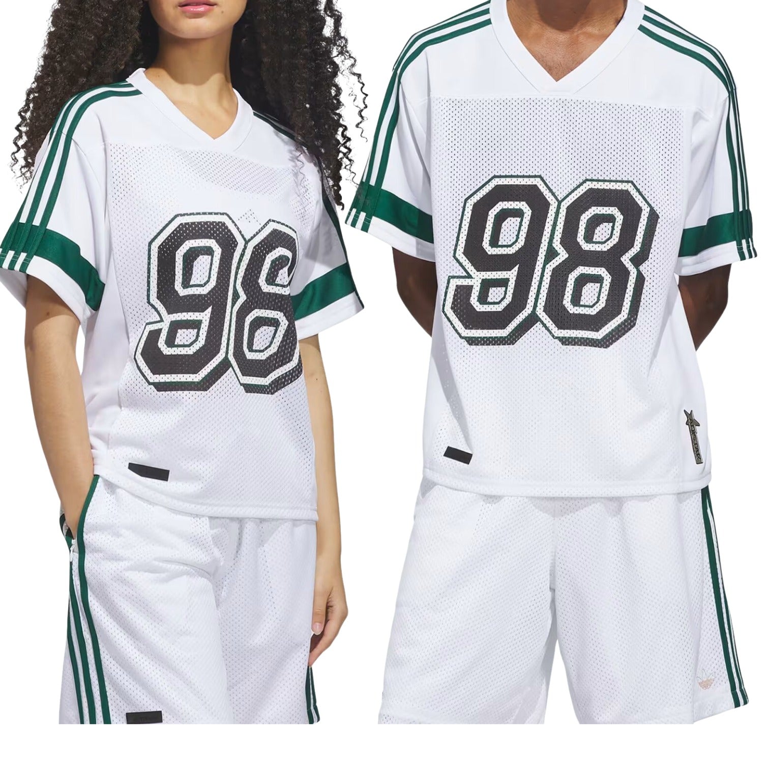 adidas Skateboarding x Tyshawn Jersey 'White Matte Gold Collegiate Green' KE7011