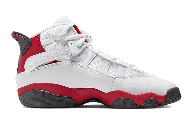 (GS) Air Jordan 6 Rings 'White University Red' 323419-126