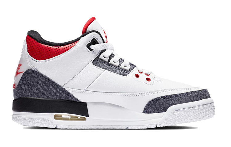 (GS) Air Jordan 3 Retro Denim SE 'Fire Red' CZ6634-100