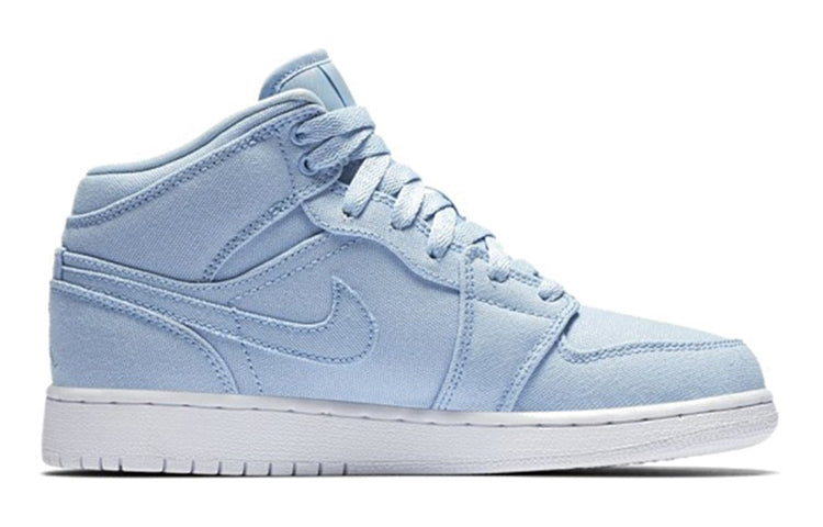 (GS) Air Jordan 1 Mid 'Easter Blue' 554725-425