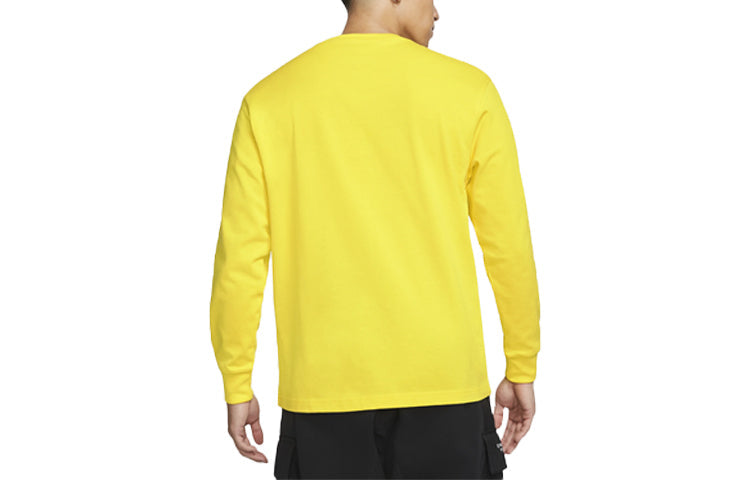 Air Jordan 23 Engineered Athleisure Casual Sports Embossing Label Round Neck Pullover Yellow CV3012-731