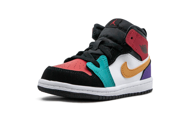 (TD) Air Jordan 1 Mid 'Multi-Color' 640735-125