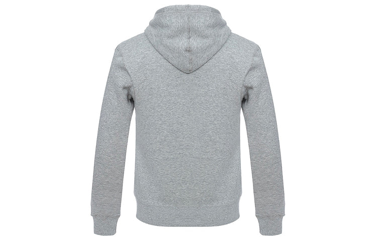 Air Jordan Knit logo Fleece Lined hooded Pullover Gray 834372-063