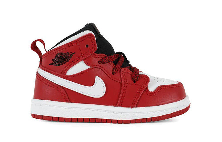 (TD) Air Jordan 1 Mid 'Red' 640735-605