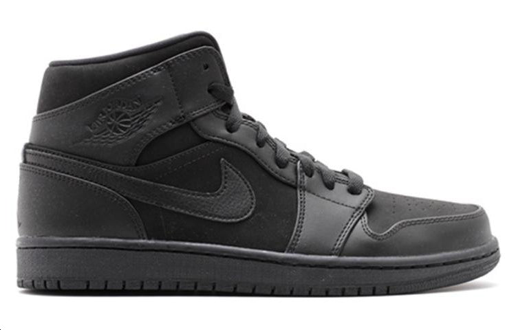 Air Jordan 1 Mid 'Triple Black' 554724-011