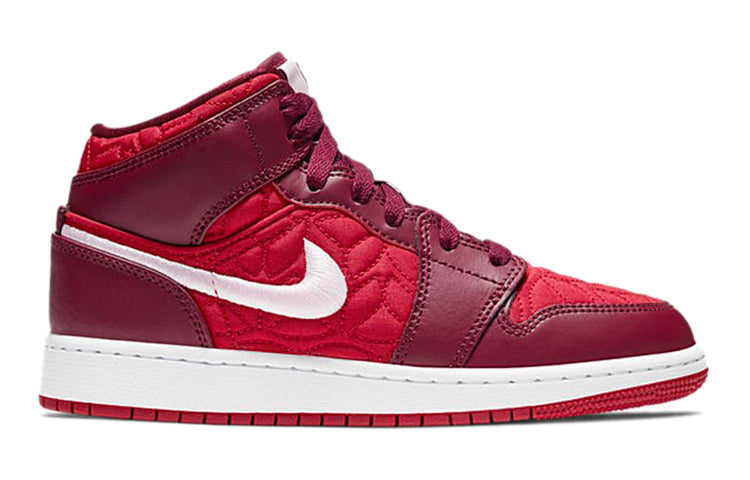 (GS) Air Jordan 1 Mid SE 'Red Quilted' AV5174-600