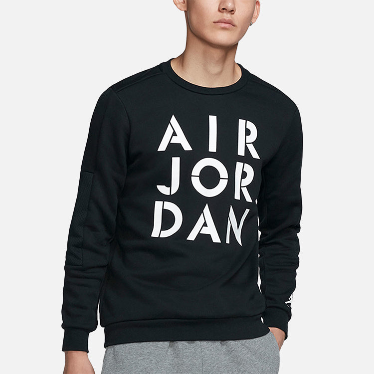 Air Jordan Alphabet Printing Round Neck Black CK1355-010