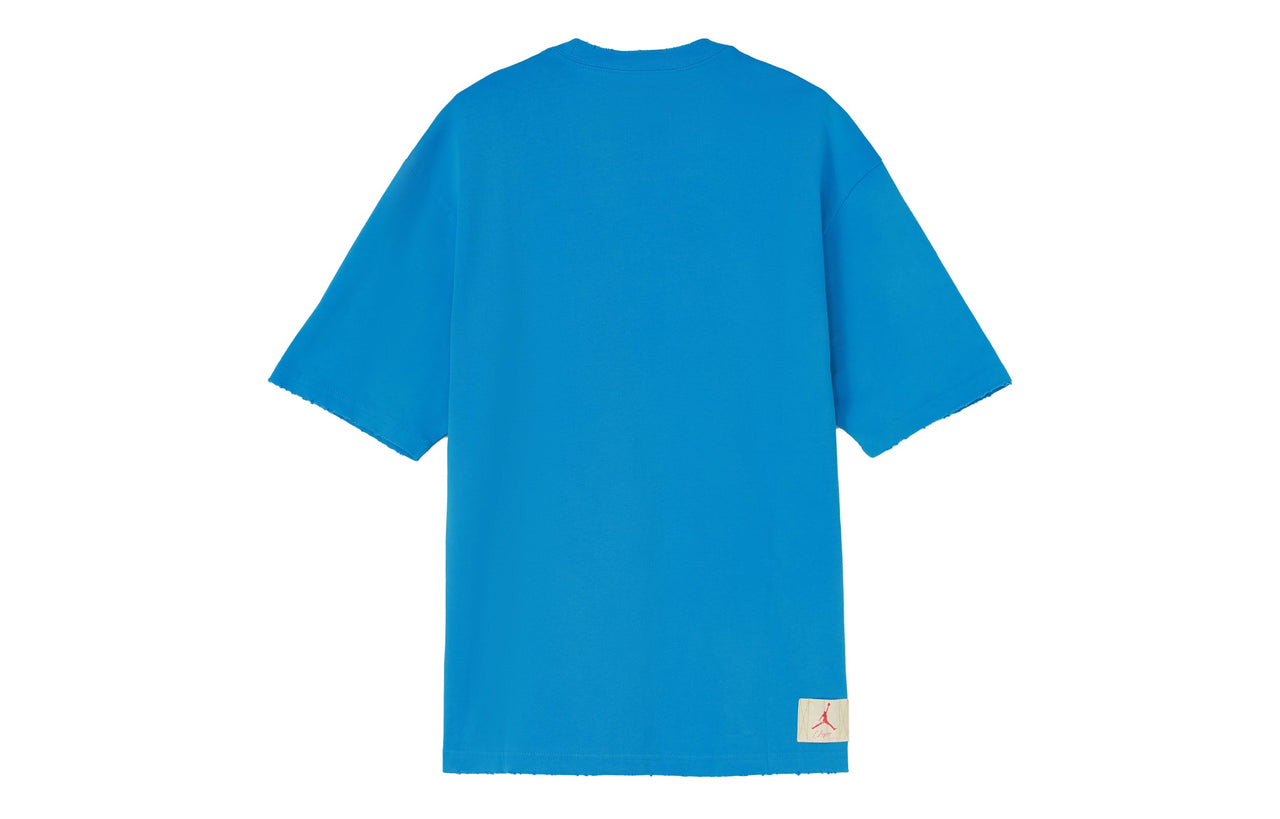 Air Jordan x Union Crossover SS22 Solid Color Character Alphabet Printing Round Neck Short Sleeve Asia Edition Blue DM2840-483