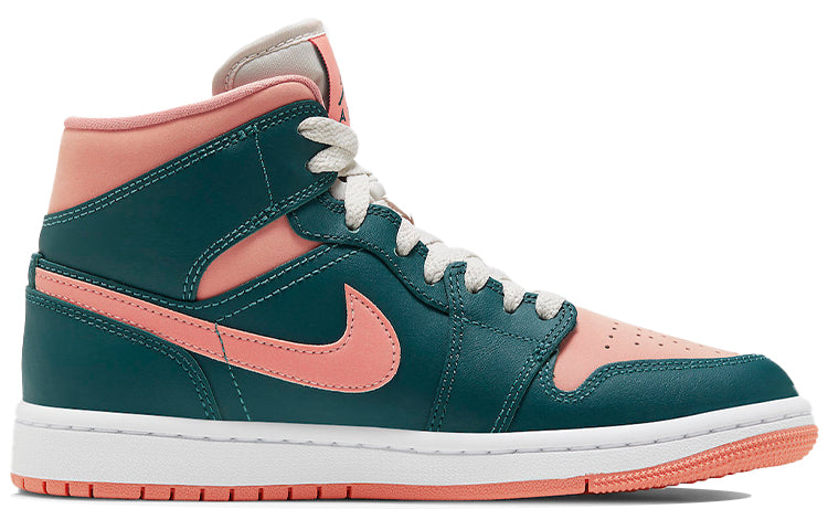 (WMNS) Air Jordan 1 Mid 'Dark Teal Green' BQ6472-308