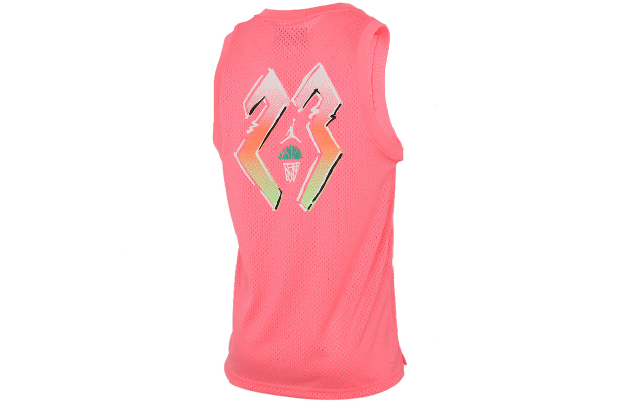 Air Jordan Casual Sports Sleeveless Training Running Vest Pink Red CZ4860-675