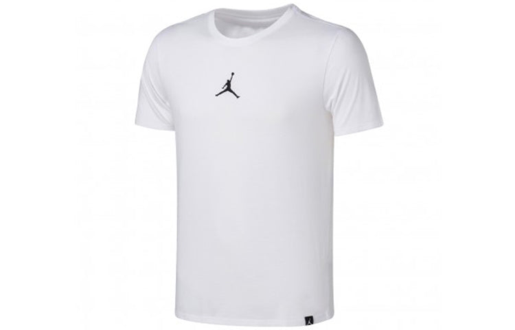 Air Jordan Iconic Quick Dry Training Sports Short Sleeve White AR7416-101