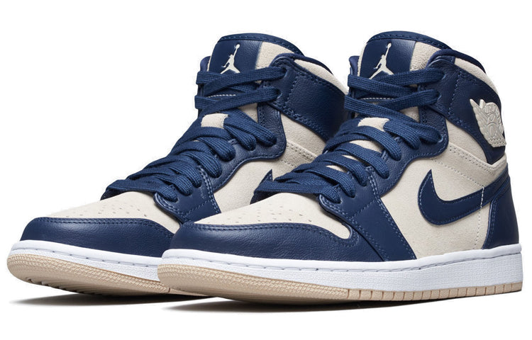 (WMNS) Air Jordan 1 High 'Navy Cream' AQ9131-401