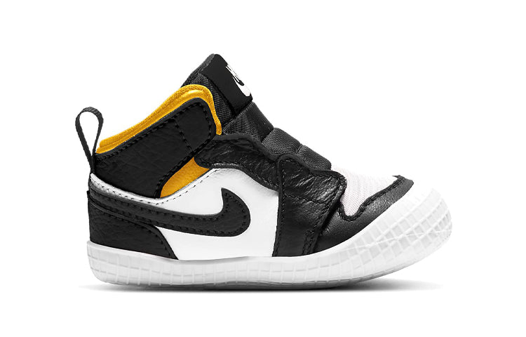 Air Jordan 1 Crib Bootie 'Black Varsity Maize' AT3745-017