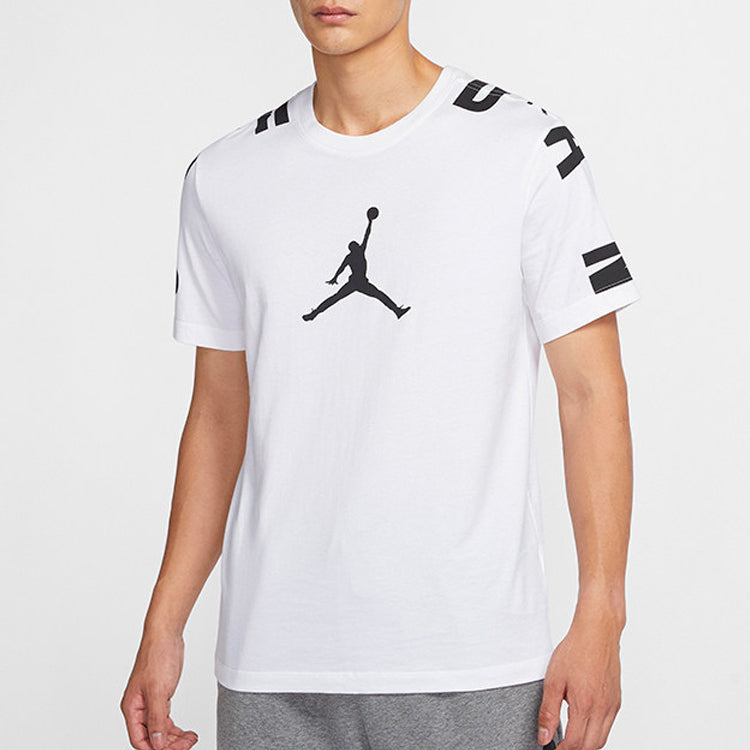 Air Jordan Casual Sports Round Neck Pullover Short Sleeve White CZ2490-100