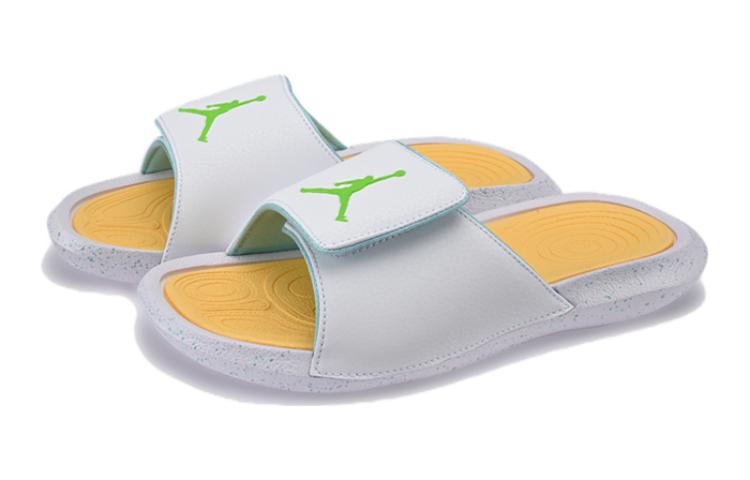 (GS) Air Jordan Hydro 6 Slides 'White Yellow' FN3431-131