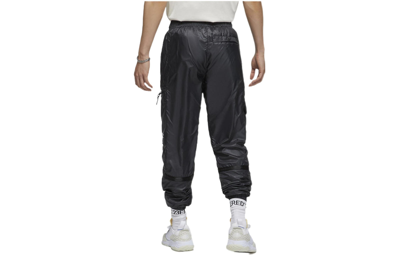 Men's Air Jordan Solid Color Logo Printing Casual Pants/Trousers Black DM1866-010