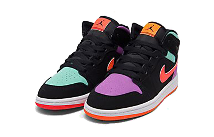 (PS) Air Jordan 1 Mid 'Black Multi' 640734-083