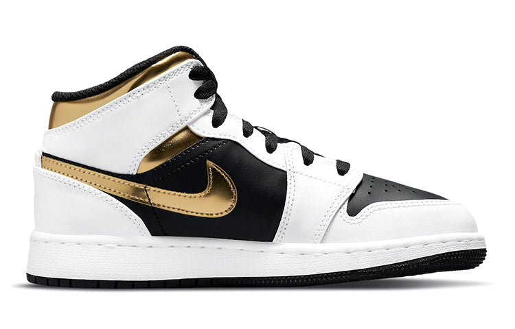 (GS) Air Jordan 1 Mid 'White Gold' 554725-190