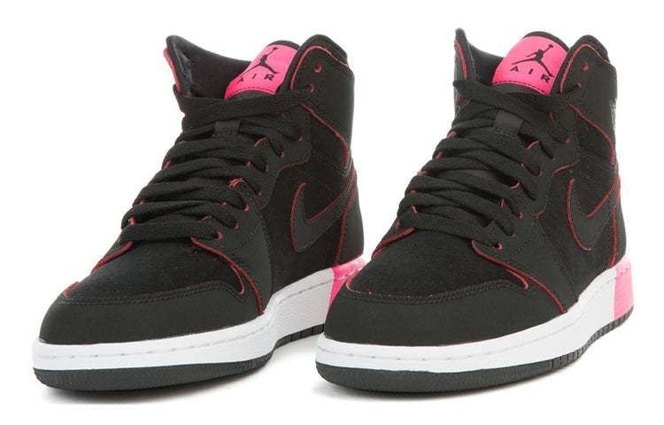 (GS) Air Jordan 1 Retro High 'Black Hyper Pink' 332148-024