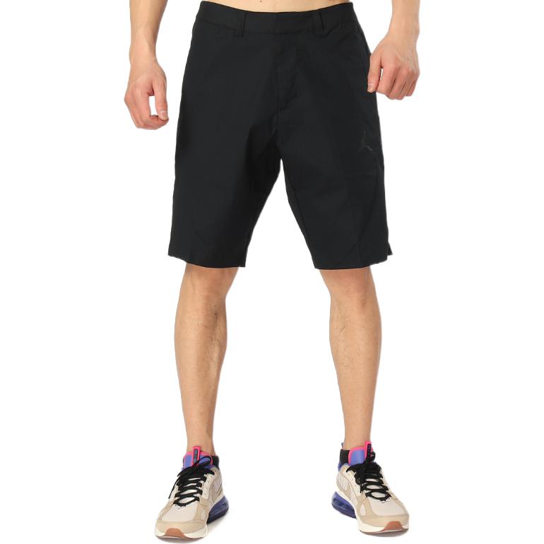 Men's Air Jordan Printing Logo Solid Color Straight Shorts Black 914421-010