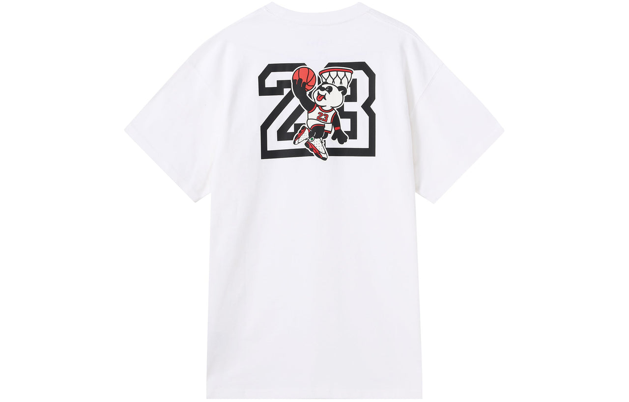 Air Jordan Panda Printing Short Sleeve White DD0200-100