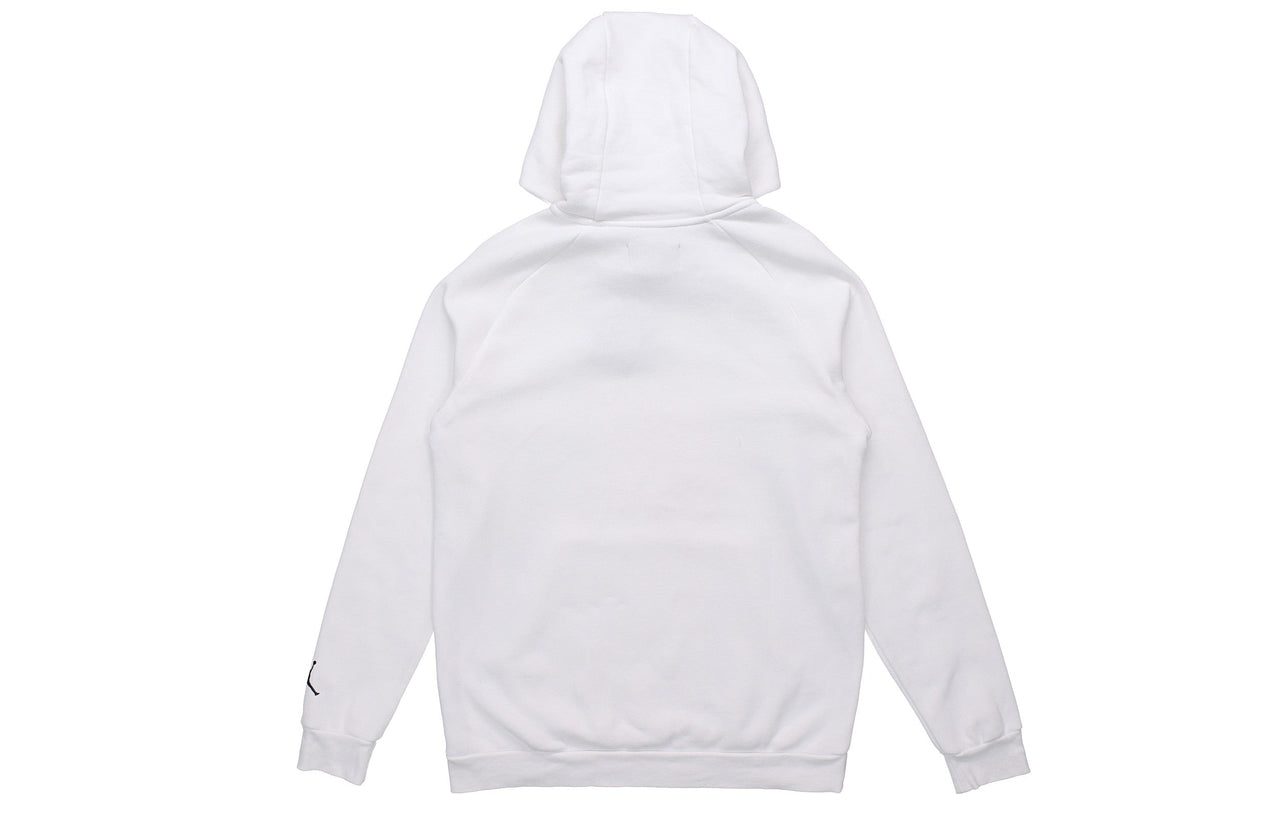 Air Jordan Jumpman Chimney Printing Fleece Stay Warm Pullover White CT4886-100