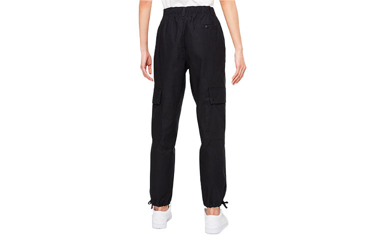 (WMNS) Air Jordan Essentials Utility Casual Sports Loose Pocket Bundle Feet Long Pants/Trousers Black DD7005-010