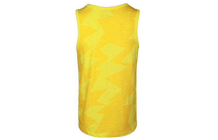 Air Jordan Printed Poolside Printing Basketball Sports Vest Yellow CJ6231-728