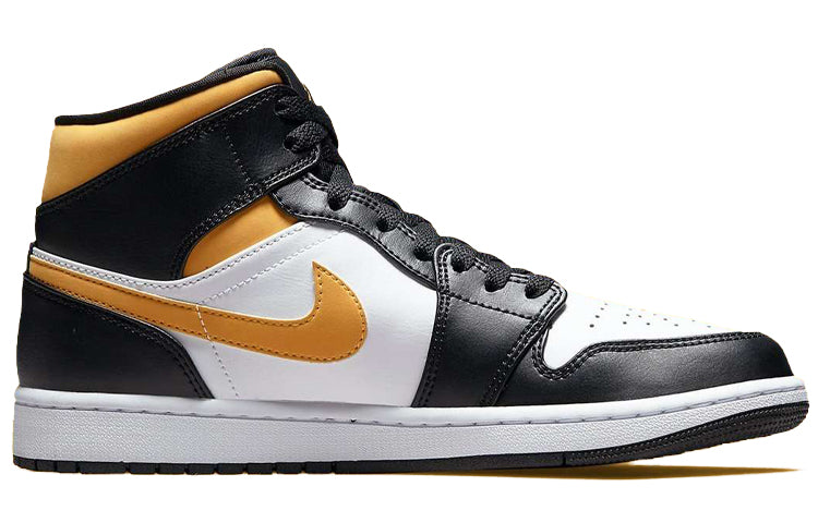 Air Jordan 1 Mid 'Black University Gold' 554724-177