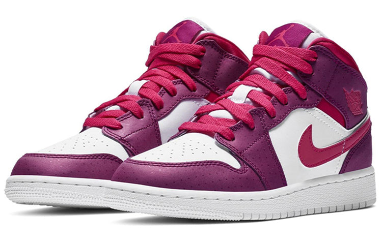 (GS) Air Jordan 1 Mid 'Rush Pink' 555112-661