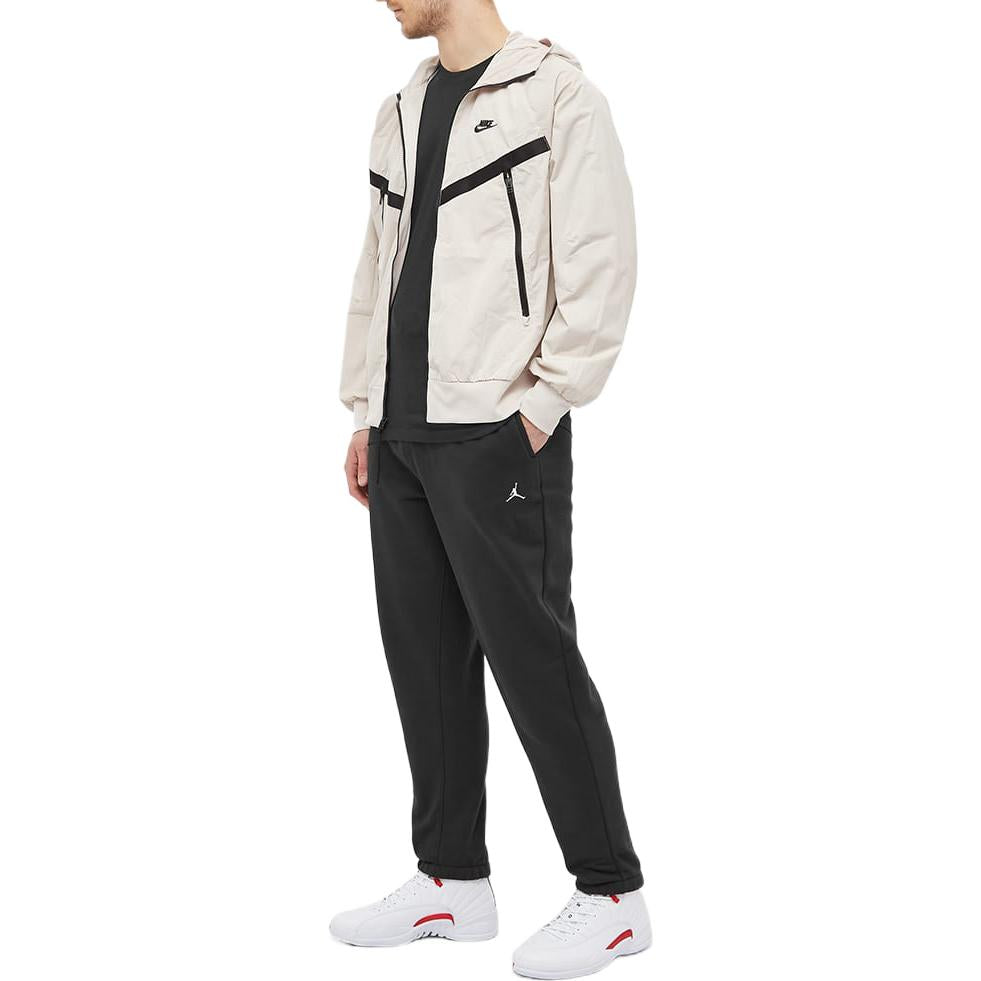 Men's Air Jordan Essentials Solid Color Printing Logo Lacing Bundle Feet Sports Pants/Trousers/Joggers Black DA9820-010