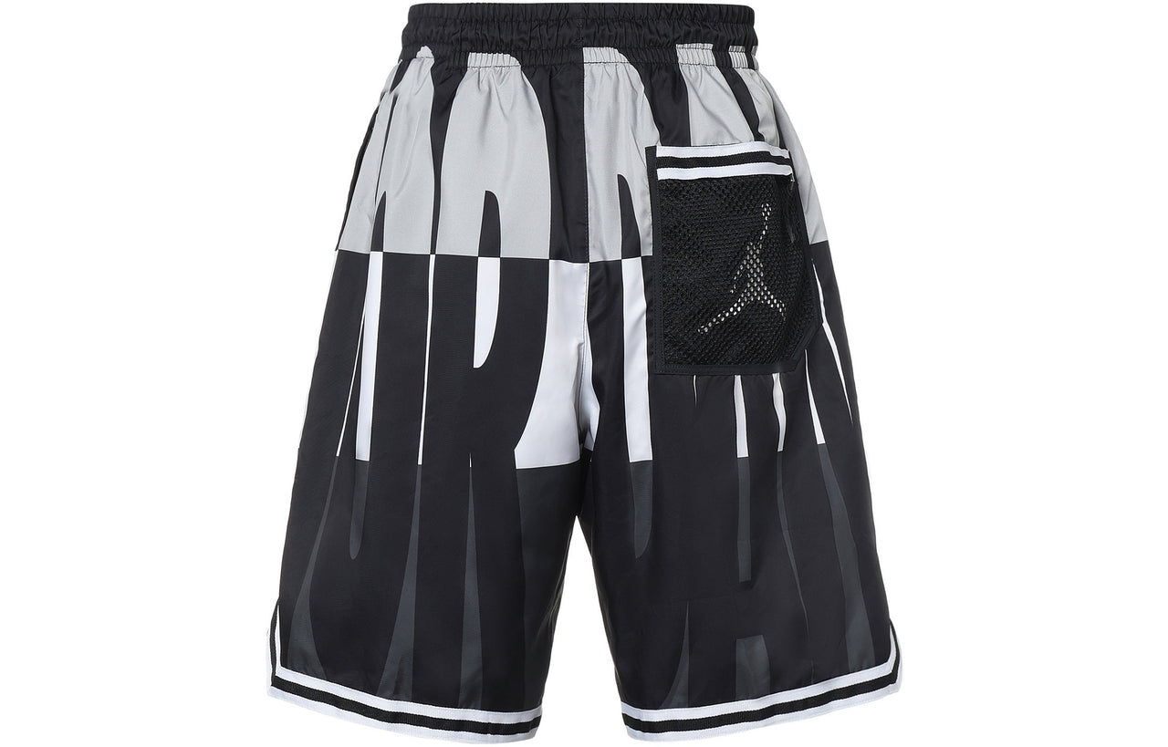 Air Jordan Colorblock Breathable Loose Sports Shorts Black Gray CJ4075-100