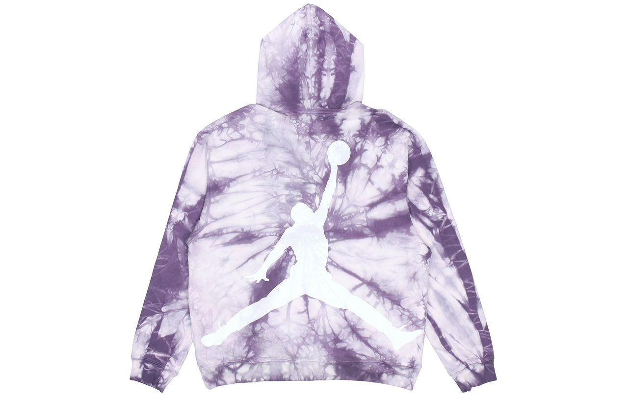 Men's Air Jordan Back Large Logo Printing Tie Dye Sports Purple DR2647-135